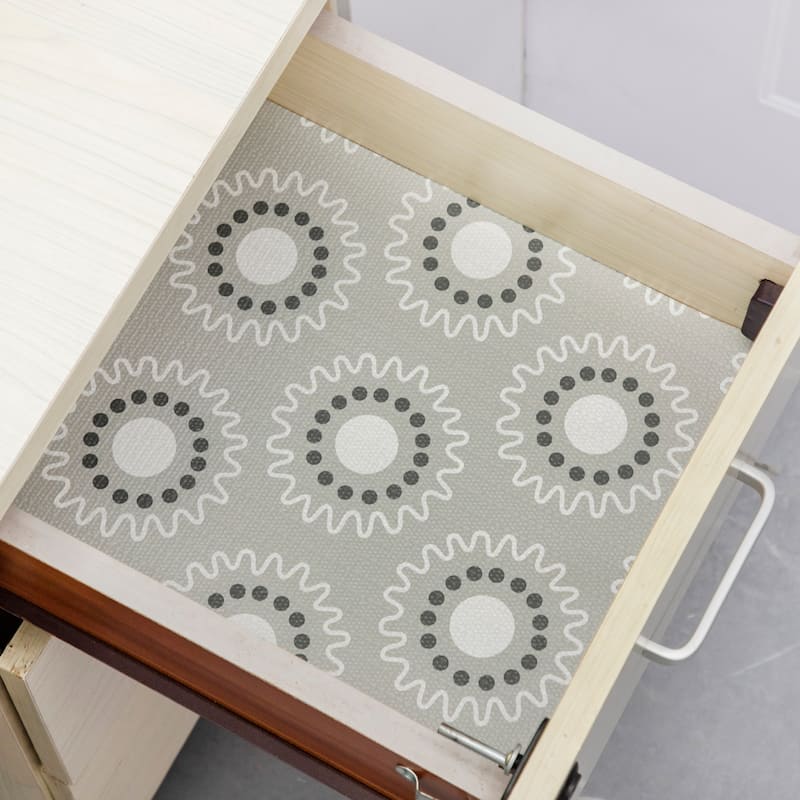 Ray Star Gray Floral Shelf liner Independence Day 18x96 12×120 In