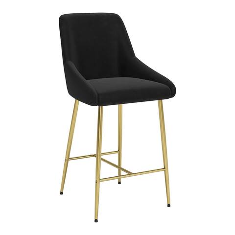 Dalton Farm Counter Chair Black & Gold - N/A