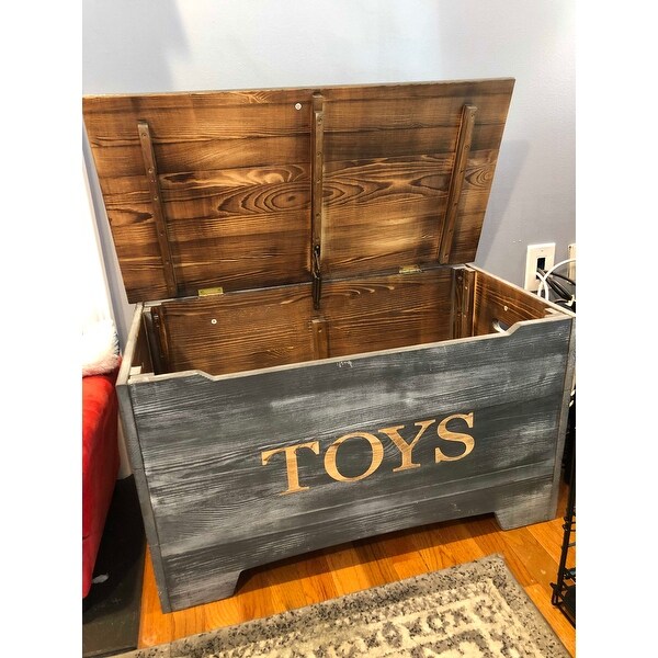 rustic toy chest