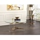 preview thumbnail 3 of 6, Sosi Gold Finish Coffee Table
