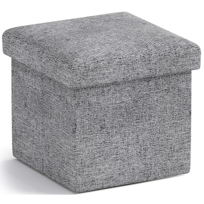 Small Foldable Square Storage Ottoman Cube