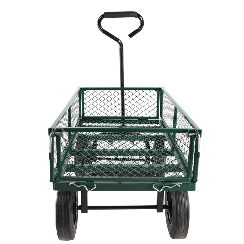 (Solid Wheels Wagon Cart) Solid Wheels Tools Cart Wagon Cart Garden Cart Trucks Make It Easier To Transport Firewood