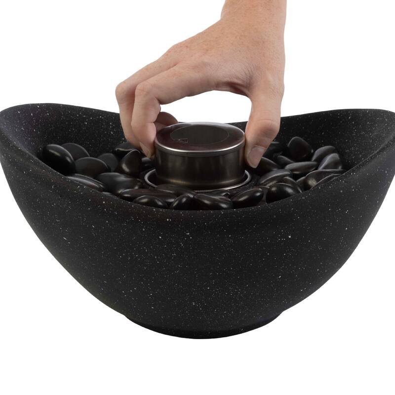 Pure Garden Bioethanol or Rubbing Alcohol Smokeless Tabletop Fire Pit