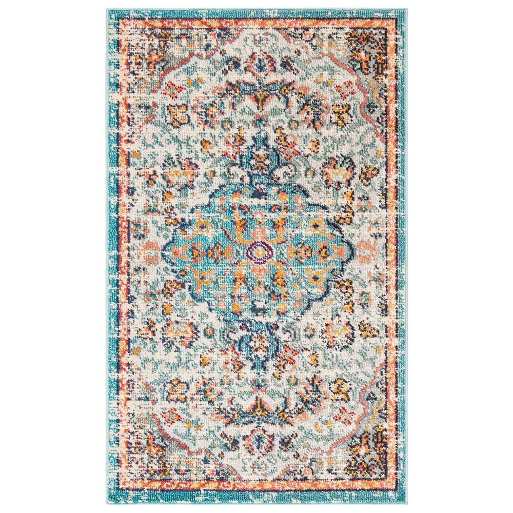 SAFAVIEH Madison Libusa Boho Medallion Distressed Rug