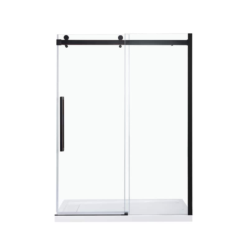 Bel Soft-Close 2-Piece Base Door Rectangular Alcove Shower Kit