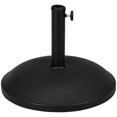 Heavy Duty Adjustable Cement Umbrella Base with PP Protective Bottom for Outdoor Patios and Gardens - Φ19.25'' x 14.5''H