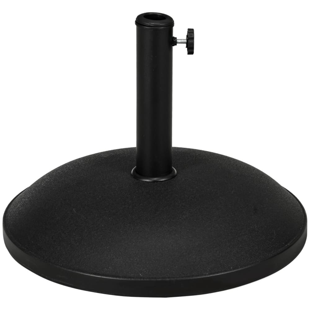 Heavy Duty Adjustable Cement Umbrella Base with PP Protective Bottom for Outdoor Patios and Gardens - Φ19.25'' x 14.5''H