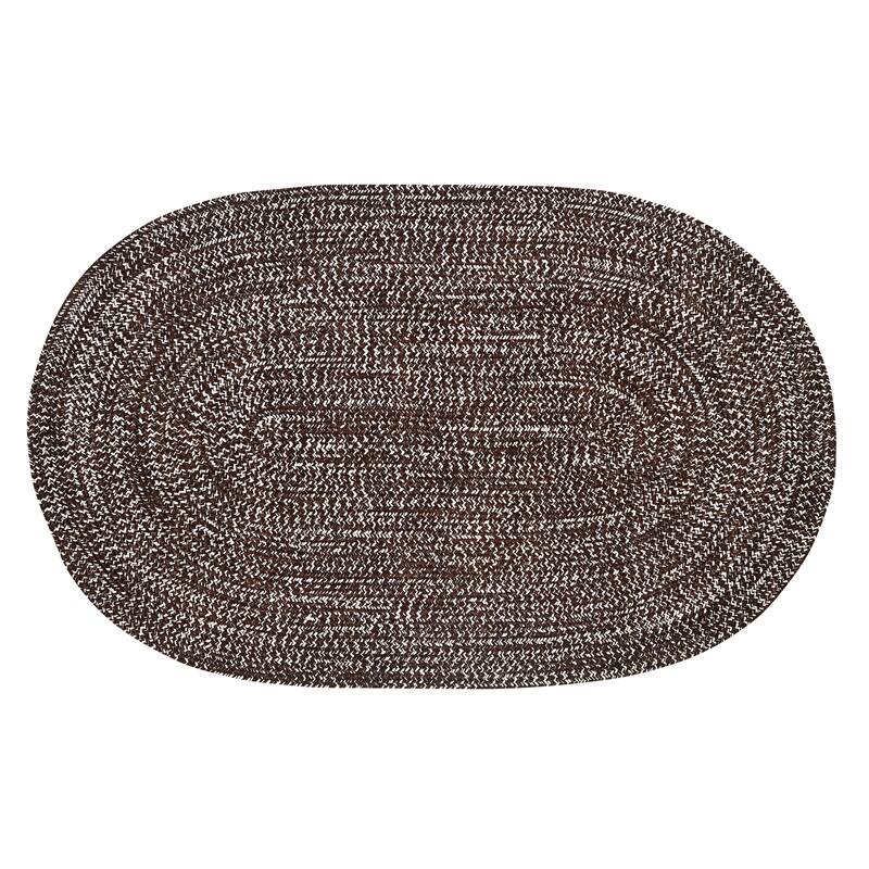 Better Trends Chenille Tweed & Solid Braid 100% Polyester Stain Resistant, Double Sided Reversible Indoor Area Rug