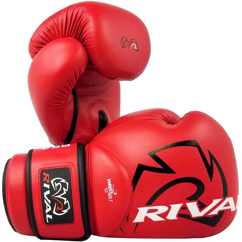 Rival Boxing RS4 2.0 Aero Hook and Loop Sparring Gloves - Red