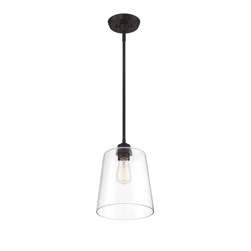 Meridian M70081 Single Light 10" Wide Mini Pendant with Clear Glass