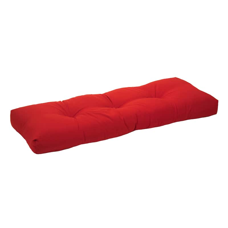 Klear Vu Patio Indoor/Outdoor Red Bench Cushion - 43" x 19" x 3" - Red - Single