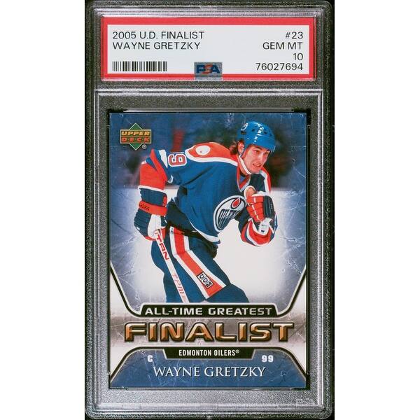 Wayne Gretzky 2005 Upper Deck Finalist Hockey Card #23 Graded PSA 10 -  Black - 8'6" x 11'6" - Bed Bath & Beyond - 40992174