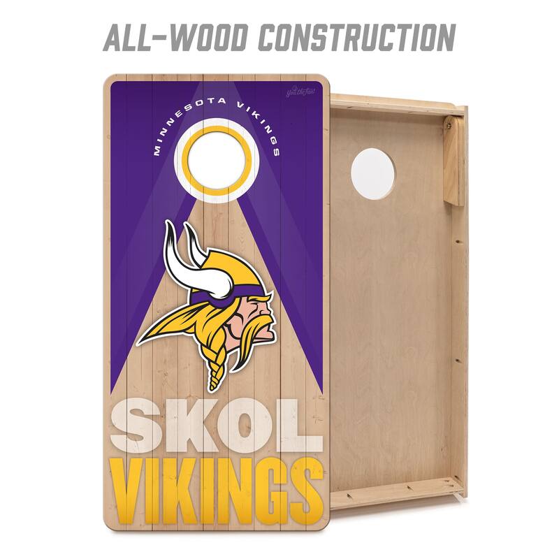 Minnesota Vikings NFL 2x4 Professional Cornhole Board Set