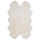 preview thumbnail 22 of 34, SAFAVIEH Handmade Sheepskin Aybek Genuine Pelt Rug 4' x 6' - Natural/White - Rectangle