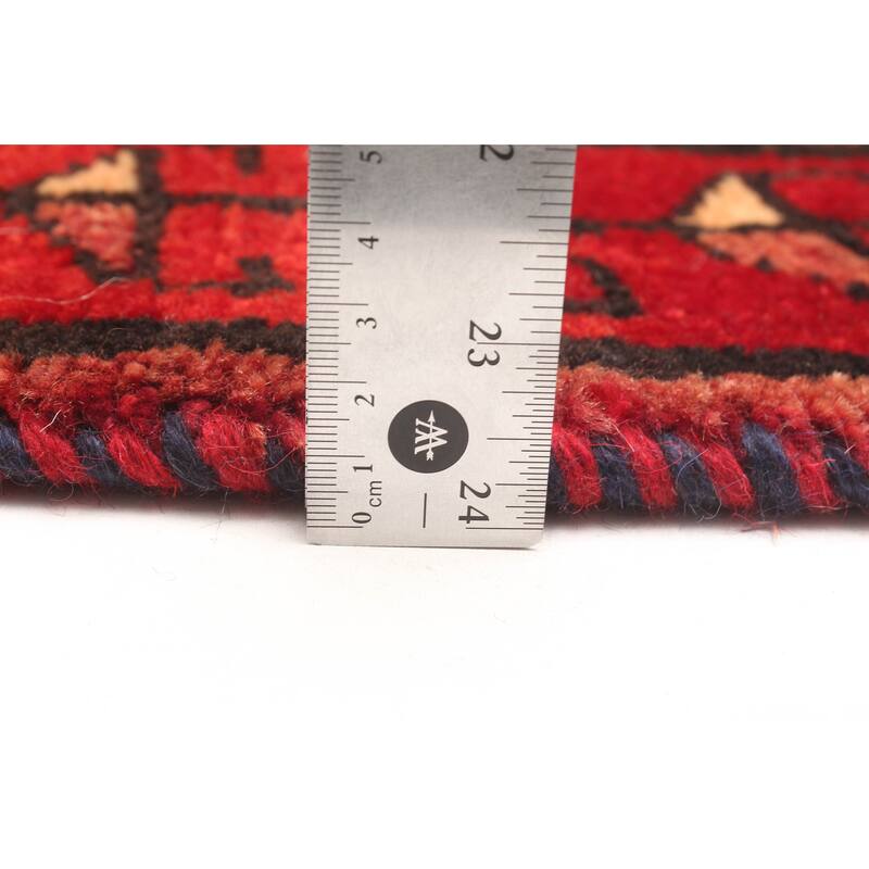 ECARPETGALLERY Hand-knotted Melis Vintage Red Wool Rug - 4'6 x 6'6