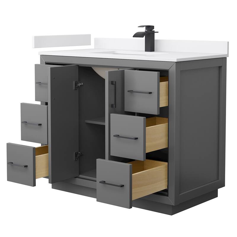 Wyndham Collection WCF1111-42S-VCA-MXX Icon 42" Free Standing Single