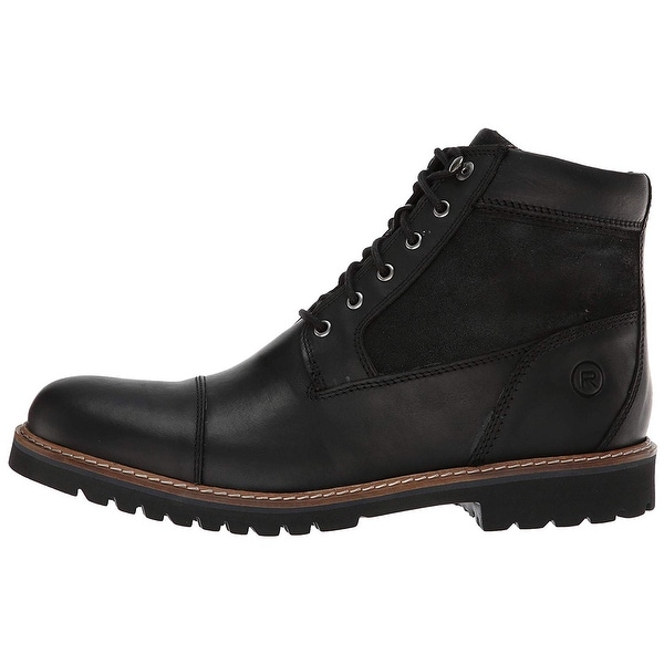 rockport men's marshall rugged cap toe ankle boot