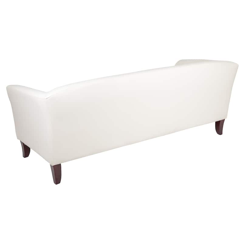 LeatherSoft Sofa with Wood Feet - 72.75"W x 29"D x 29"H