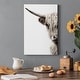 preview thumbnail 7 of 7, Highland Cattle Premium Gallery Wrapped Canvas - Ready to Hang