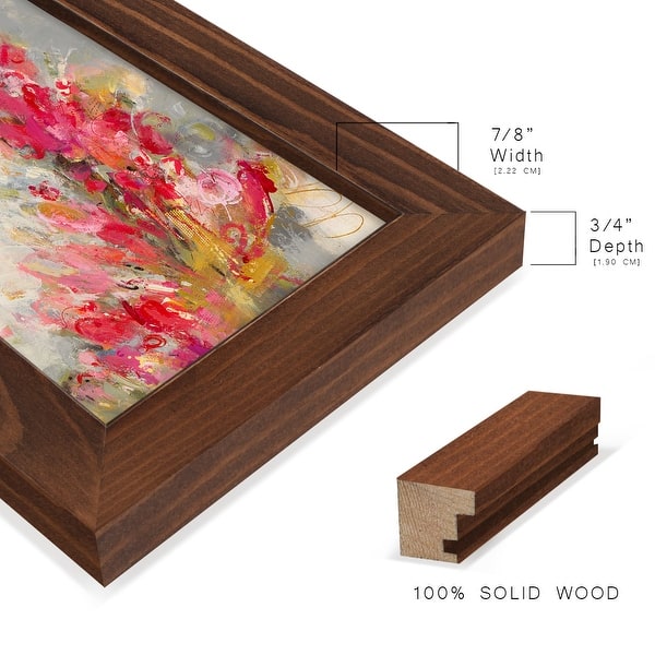 dimension image slide 2 of 11, Flip Side -Framed Print w/glass-Cherry Red