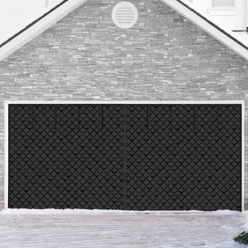 Garage Door Screen for Winter 10.3 x 8.14 ft Garage Door Insulation Kit - Multi - 18 ft L x 7 ft H