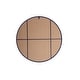 preview thumbnail 164 of 186, Carson Carrington Labbemala Metal Frame Round Mirror
