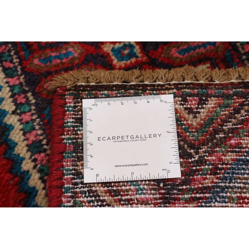 ECARPETGALLERY Hand-knotted Andelz Red Wool Rug - 2'9 x 10'8