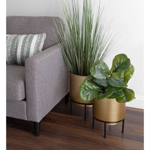 Kate and Laurel Ilena Mid-Century Plant Stand - 2 Piece