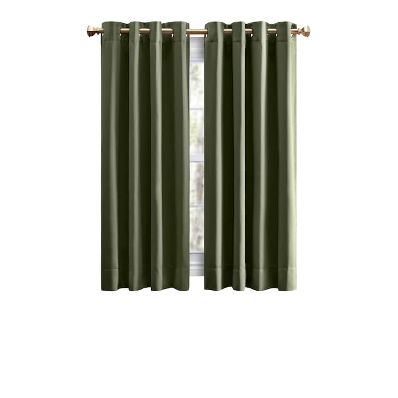 Ultimate Blackout 36-inch Short Length Grommet Curtain Panel - 56"w x 36"l