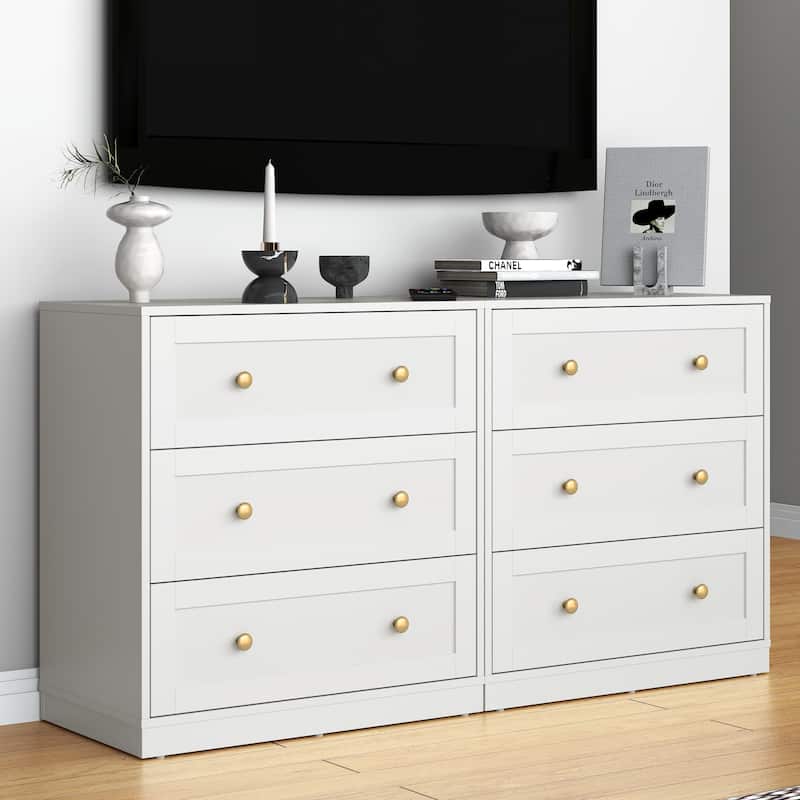 Wood 3 Drawer Dresser