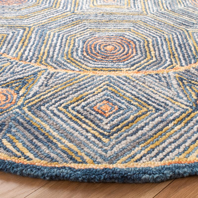 SAFAVIEH Handmade Micro-Loop Hiltrud Modern Wool Rug