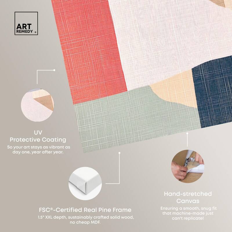 Planar Patchwork II Canvas by Art Remedy, Gallery Wrapped