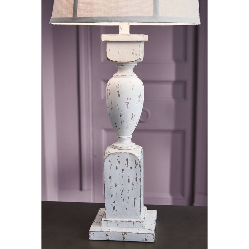 Signature Design by Ashley Madsbrook White/Brown Table Lamp - 15" W x 15" D x 34" H