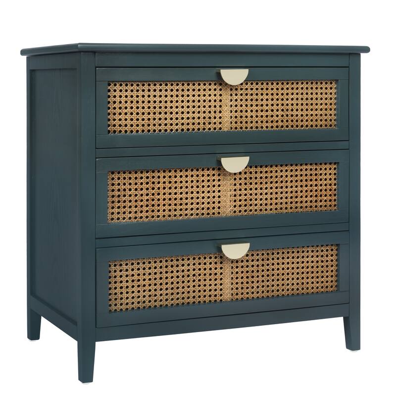 3 Drawer Cabinet,Natural rattan