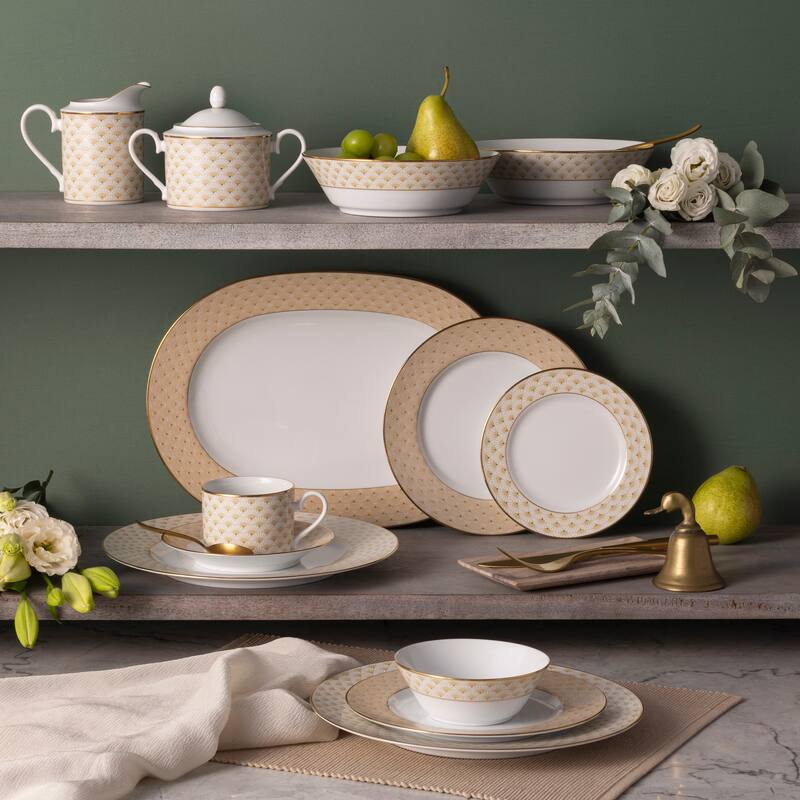 Trocadero Gold Set Of 4 Bread & Butter/Appetizer Plates, 6.5"