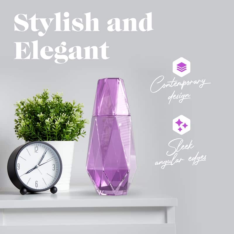 American Atelier Geometric Bedside Carafe and Tumbler Glass Lid - 37 oz.