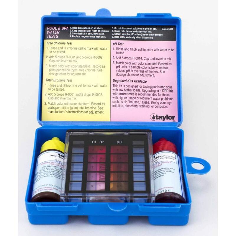 Taylor K-1000 Basic Residential OT DPD Swimming Pool & Spa Test Kit (6 Pack)
