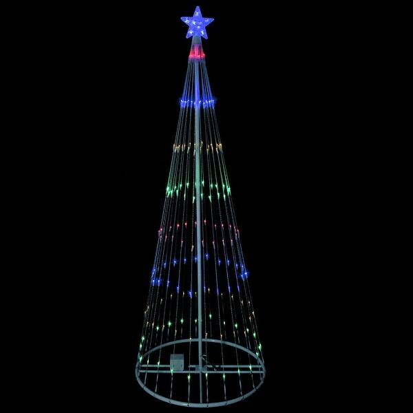 Shop 12 Multi Color Led Lighted Christmas Tree Show Cone Yard Art