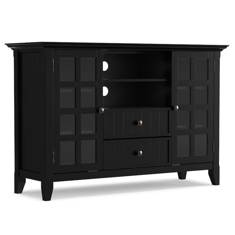 WYNDENHALL Normandy SOLID WOOD 53 inch Wide TV Media Stand For TVs up to 60 inches