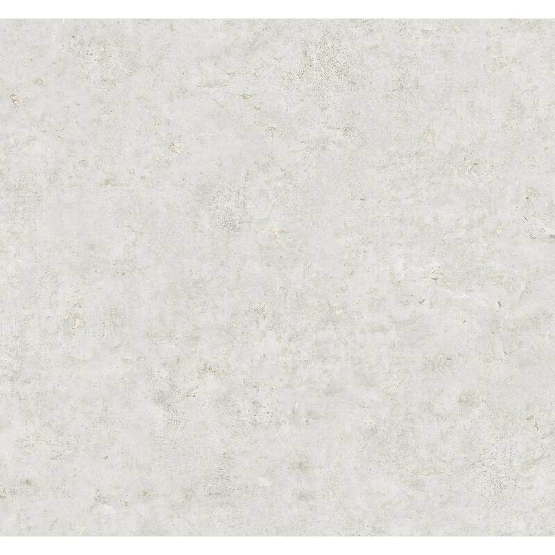 Seabrook Designs Hana Vinyl Unpasted Wallpaper - 27 in. W x 27 ft. L - Polished Stone & Metallic Champagne