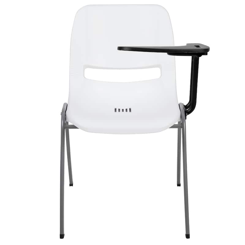 5 Pack Ergonomic Shell Chair with Left Handed Flip-Up Tablet Arm