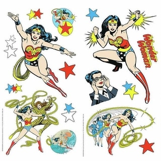 Wonder Woman Cartoon Peel And Stick Wall Decals by RoomMates - Bed Bath