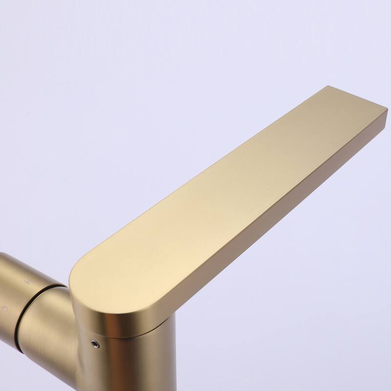 Deck Mounted Single Hole Modern Bathroom Sink Faucet