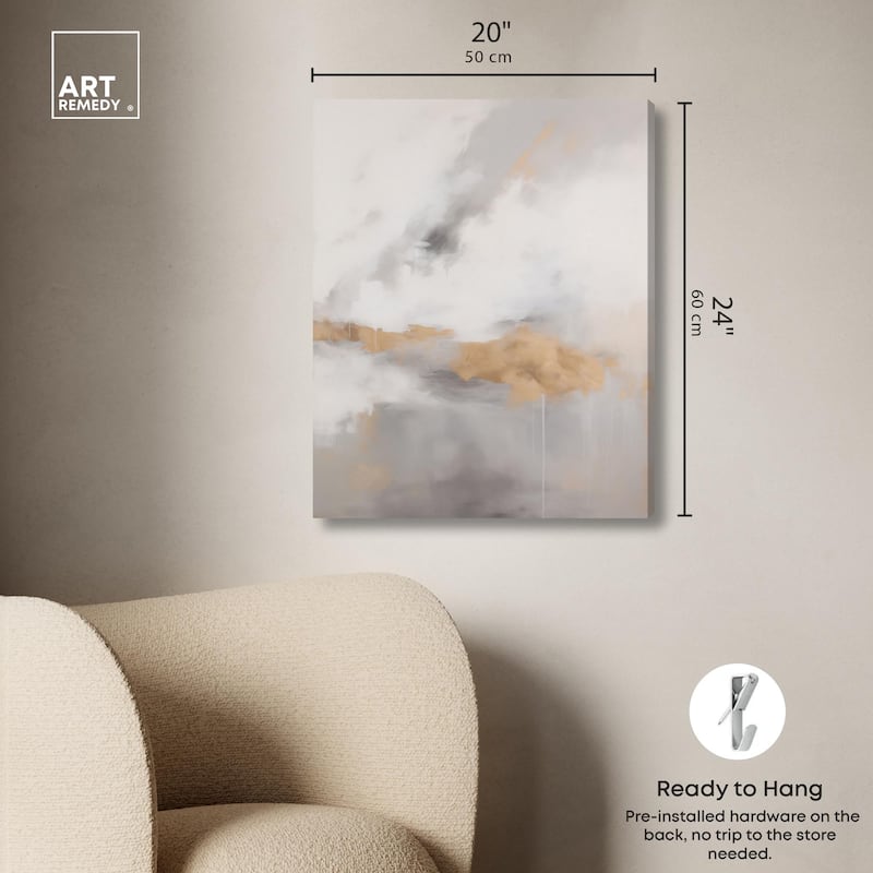 Fleeting Gold II Canvas by Art Remedy, Gallery Wrapped