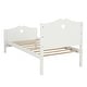 preview thumbnail 7 of 22, Twin Size Platform Bed with Heart-shaped Decoration Headboard and Footboard, Slat Bed Frame with Wood Slat Support