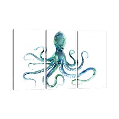 iCanvas "Octopus" by Edward Selkirk 3-Piece Canvas Wall Art Set