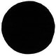 preview thumbnail 83 of 202, SAFAVIEH Laguna Shag Verdiana Solid Color 2-inch Thick Rug. 5'3" Round - Black