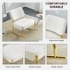 preview thumbnail 6 of 44, Roomfitters Teddy Suede Rocking Chair with Gold Legs, Cushioned Modern Accent Chair for Living Room or Office