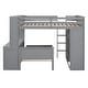 preview thumbnail 23 of 43, Full Loft Bed with a Stand-alone bed, Shelves, Desk and Wardrobe, White