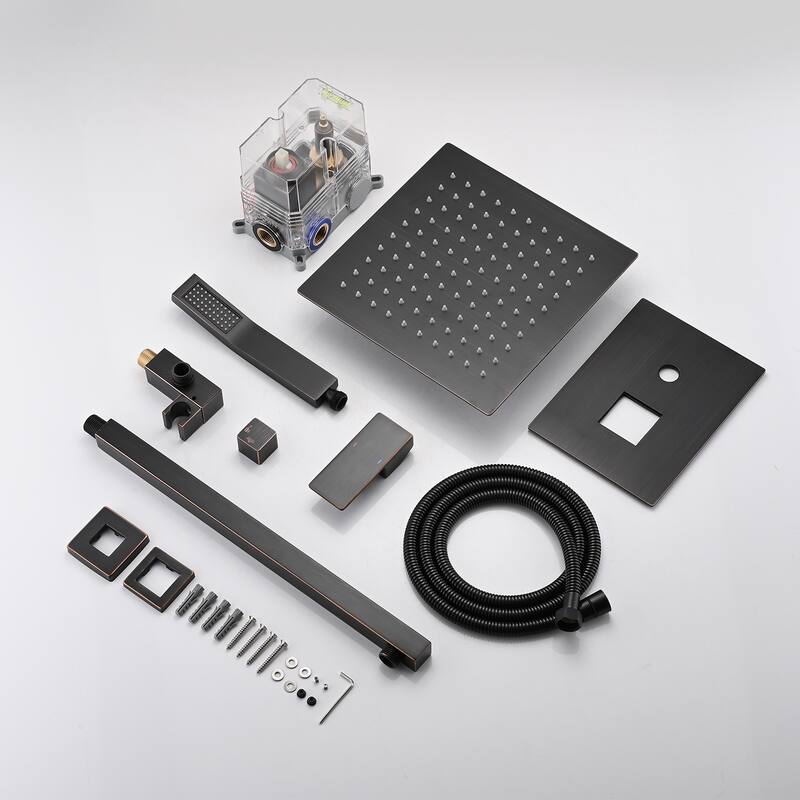Topcraft 10-Inch Complete Shower System with Handheld Showerhead